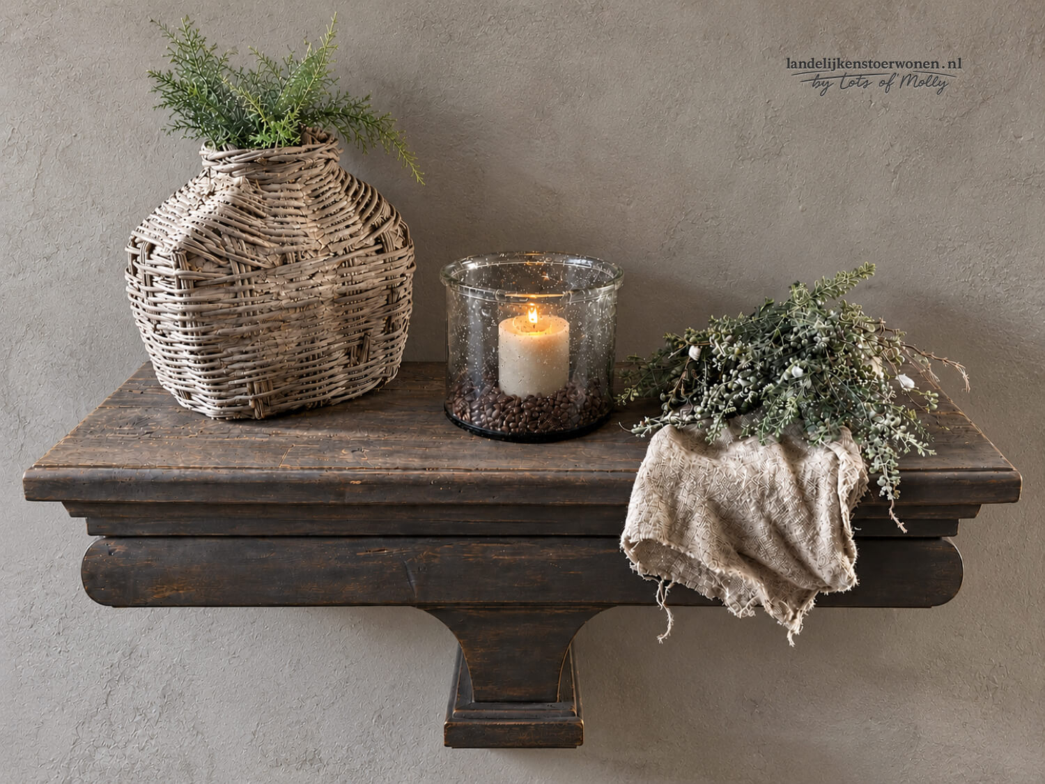 Zware Houten Wandconsole Driftwood